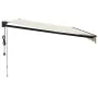 Toldo retráctil automático color crema 5x3 m de , Toldos - Ref: Foro24-3154505, Precio: 459,93 €, Descuento: %