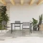 Juego de comedor jardín 5 pzas ratán sintético acero gris negro de , Conjuntos de jardín - Ref: Foro24-3203292, Precio: 237,4...