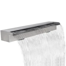 Fuente cascada rectangular piscina acero inoxidable 90 cm by , Fountains and waterfalls - Ref: Foro24-41668, Price: 136,21 €,...