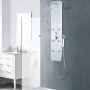 Panel ducha de vidrio 25x44,6x130 cm blanco de , Boquillas de chorro para bañeras y duchas - Ref: Foro24-142992, Precio: 201,...