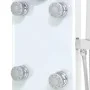 Panel ducha de vidrio 25x44,6x130 cm blanco de , Boquillas de chorro para bañeras y duchas - Ref: Foro24-142992, Precio: 201,...