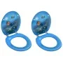Asientos de inodoro con tapa 2 uds MDF diseño fondo submarino by , Toilet and bidet seats - Ref: Foro24-3056408, Price: 77,49...