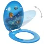 Asientos de inodoro con tapa 2 uds MDF diseño fondo submarino by , Toilet and bidet seats - Ref: Foro24-3056408, Price: 77,49...