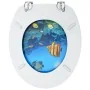 Asientos de inodoro con tapa 2 uds MDF diseño fondo submarino by , Toilet and bidet seats - Ref: Foro24-3056408, Price: 77,49...