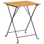 Mesa bistró de terraza madera maciza de acacia 55x54x71 cm de , Mesas de jardín - Ref: Foro24-313158, Precio: 72,18 €, Descue...