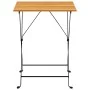 Mesa bistró de terraza madera maciza de acacia 55x54x71 cm de , Mesas de jardín - Ref: Foro24-313158, Precio: 72,18 €, Descue...