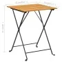 Mesa bistró de terraza madera maciza de acacia 55x54x71 cm de , Mesas de jardín - Ref: Foro24-313158, Precio: 72,18 €, Descue...