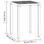 Mesa de jardín de acero gris antracita 50x50x72 cm de , Mesas de jardín - Ref: Foro24-362742, Precio: 81,52 €, Descuento: %