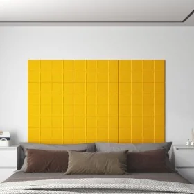 Paneles de pared 12 uds terciopelo amarillo 60x30 cm 2,16 m² von , Wandverkleidung - Ref: Foro24-344090, Preis: 59,25 €, Raba...