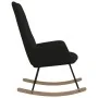Silla mecedora de tela negra de , Mecedoras - Ref: Foro24-341259, Precio: 123,63 €, Descuento: %