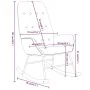 Silla mecedora de tela negra de , Mecedoras - Ref: Foro24-341259, Precio: 123,63 €, Descuento: %