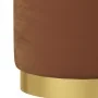 Taburete redondo con almacenaje terciopelo marrón by , Folding stools and chairs - Ref: Foro24-340289, Price: 49,53 €, Discou...