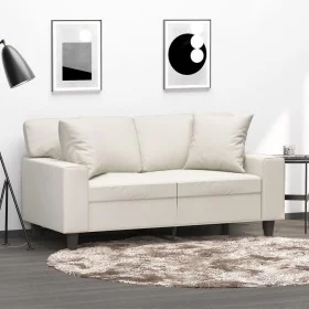 Cojines decorativos 2 uds cuero sintético crema 40x40 cm by , Cushions - Ref: Foro24-349480, Price: 26,22 €, Discount: %
