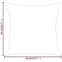 Cojines decorativos 2 uds cuero sintético crema 40x40 cm de , Cojines - Ref: Foro24-349480, Precio: 26,22 €, Descuento: %
