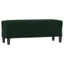 Banco de terciopelo verde oscuro 100x35x41 cm de , Bancos - Ref: Foro24-349423, Precio: 57,56 €, Descuento: %