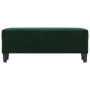 Banco de terciopelo verde oscuro 100x35x41 cm de , Bancos - Ref: Foro24-349423, Precio: 57,56 €, Descuento: %
