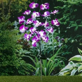 HI Lámpara solar LED de jardín forma de orquídeas 75 cm de , Iluminación de exterior - Ref: Foro24-435255, Precio: 20,76 €, D...