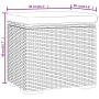 Otomana con cojín negro 40x30x40 cm ratán sintético de , Otomanas - Ref: Foro24-319392, Precio: 50,55 €, Descuento: %