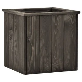 Arriate de madera maciza de pino gris oscuro 38x41x40 cm by , Pots and planters - Ref: Foro24-315416, Price: 51,32 €, Discoun...