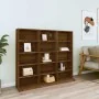Estantería de CDs contrachapada marrón roble 102x23x89,5 cm by , CD and DVD storage - Ref: Foro24-815485, Price: 86,45 €, Dis...