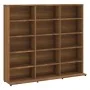 Estantería de CDs contrachapada marrón roble 102x23x89,5 cm by , CD and DVD storage - Ref: Foro24-815485, Price: 86,45 €, Dis...