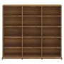 Estantería de CDs contrachapada marrón roble 102x23x89,5 cm by , CD and DVD storage - Ref: Foro24-815485, Price: 86,45 €, Dis...
