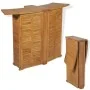 Mesa de bar plegable de madera teca maciza 155x53x105 cm de , Mesas de jardín - Ref: Foro24-43804, Precio: 415,76 €, Descuent...