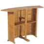 Mesa de bar plegable de madera teca maciza 155x53x105 cm de , Mesas de jardín - Ref: Foro24-43804, Precio: 415,76 €, Descuent...