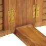 Mesa de bar plegable de madera teca maciza 155x53x105 cm de , Mesas de jardín - Ref: Foro24-43804, Precio: 415,76 €, Descuent...