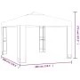 Cenador con doble techo blanco 3x3 m de , Carpas y cenadores - Ref: Foro24-47950, Precio: 229,72 €, Descuento: %