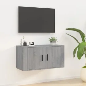Mueble para TV de pared gris Sonoma 80x34,5x40 cm de , Muebles TV - Ref: Foro24-816630, Precio: 58,20 €, Descuento: %
