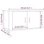 Mueble para TV de pared gris Sonoma 80x34,5x40 cm de , Muebles TV - Ref: Foro24-816630, Precio: 58,20 €, Descuento: %