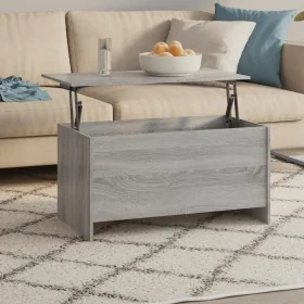 Mesa de centro madera ingeniería gris Sonoma 102x55,5x52,5 cm by , Coffee table - Ref: Foro24-819267, Price: 62,04 €, Discoun...