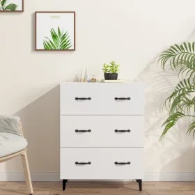 Aparador de madera contrachapada blanco brillante 69,5x34x90 cm von , Sideboards - Ref: Foro24-812165, Preis: 94,17 €, Rabatt: %
