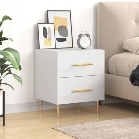 Mesita de noche madera de ingeniería blanco 40x35x47,5 cm by , Nightstands - Ref: Foro24-827276, Price: 65,63 €, Discount: %