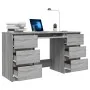 Escritorio de madera contrachapada gris Sonoma 140x50x77 cm de , Escritorios - Ref: Foro24-815439, Precio: 175,10 €, Descuent...