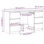 Escritorio de madera contrachapada gris Sonoma 140x50x77 cm de , Escritorios - Ref: Foro24-815439, Precio: 175,10 €, Descuent...