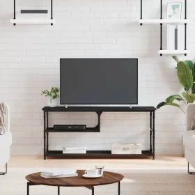 Mueble de TV madera contrachapada y acero negro 103x38x46,5 cm de , Muebles TV - Ref: Foro24-831823, Precio: 56,65 €, Descuen...
