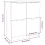 Aparador de madera contrachapada gris Sonoma 60x30x70 cm by , Sideboards - Ref: Foro24-816995, Price: 63,89 €, Discount: %