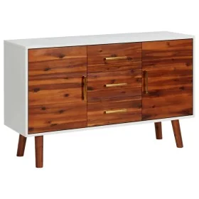 Aparador de madera maciza de acacia y MDF 110x35x70 cm de , Aparadores - Ref: Foro24-327458, Precio: 147,21 €, Descuento: %