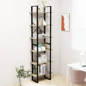 Estantería de madera contrachapada roble Sonoma 60x30x210 cm by , Bookcases and shelves - Ref: Foro24-806520, Price: 98,97 €,...