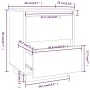 Mesitas de noche 2 uds madera de pino marrón miel 40x35x50 cm von , Nachttische - Ref: Foro24-813322, Preis: 64,25 €, Rabatt: %