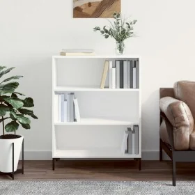 Estantería madera de ingeniería blanco 69,5x32,5x90 cm de , Librerías y estanterías - Ref: Foro24-828364, Precio: 61,53 €, De...