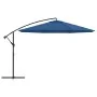 Sombrilla voladiza con poste de aluminio azul 350 cm by , Umbrellas - Ref: Foro24-47131, Price: 120,78 €, Discount: %