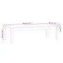 Mesa de centro de madera maciza de pino blanco 110x50x30 cm by , Coffee table - Ref: Foro24-814235, Price: 60,45 €, Discount: %