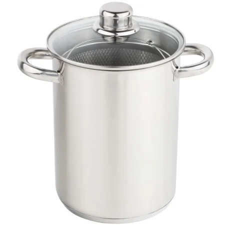 HI Olla para espárragos plateada 4 L de , Ollas altas - Ref: Foro24-429164, Precio: 29,69 €, Descuento: %