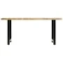 Mesa de comedor de madera maciza de mango 180x90x76 cm de , Mesas de cocina y de comedor - Ref: Foro24-283784, Precio: 341,91...