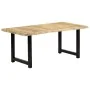 Mesa de comedor de madera maciza de mango 180x90x76 cm de , Mesas de cocina y de comedor - Ref: Foro24-283784, Precio: 341,91...
