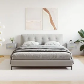 Mesitas de noche de pared 2 uds color gris hormigón 35x35x20 cm de , Taquillas y armarios de almacenamiento - Ref: Foro24-829...