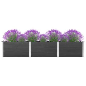 Arriate de WPC gris 300x50x54 cm by , Pots and planters - Ref: Foro24-318099, Price: 376,20 €, Discount: %